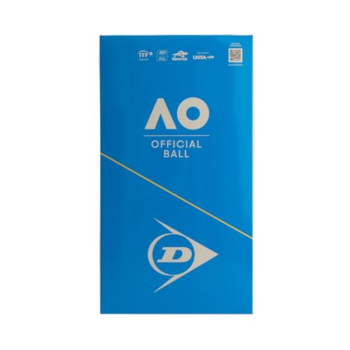 DUNLOP Pelota de Tenis Australian Open: para Tierra Batida, Pista Dura y césped (2 x 4 Pelotas)