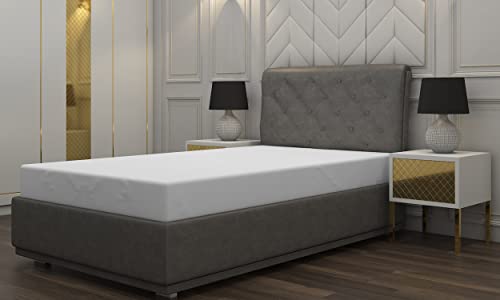 Homesperception Pure 100% Cotton Fitted Sheet Comfy Stretch Fabric – Deep Pocket Fitted Sheet Wrinkle-Free (Twin, White) #TOP5