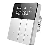 Beok Smart fussbodenheizung Thermostat, Programmierbare WiFi Thermostate für die Warmwasserbereitung Ausrüstung, Kompatibel mit Tuya Smart Life/Google Home/Alexa, Max 3A TGP53WIFI-WP