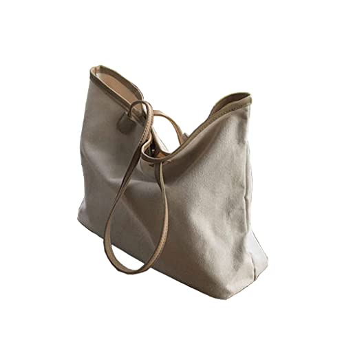 Sac à dos cabas en toile avec poche intérieure et grande capacité