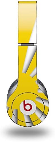 Skin Decal Wrap Works with Original Beats Solo HD Headphones Rising Sun Japanese Flag Yellow Skin Only (Headphones NOT Included)
