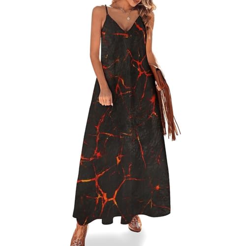 Robe d'été volcanique fluide pour rester fraîche et élégante sous le soleil