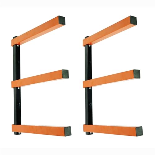 KASTFORCE KF1004 Holzregal mit 3 Ebenen, 50 kg Tragkraft pro Ebene, langlebige Blechschrauben, Holzregal, Werkstattregal KASTFORCE KF1004 Holzregal mit 3 Ebenen, 50 kg Tragkraft pro Ebene, langlebige Blechschrauben, Holzregal, Werkstattregal