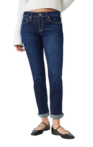 11 Best Mid Rise Jeans for Women Over 50 (That Actually Fit Right) 16 Mavi Women's Emma Mid Rise Slim Boyfriend Jeans, Deep Flex Blue, 28x32
