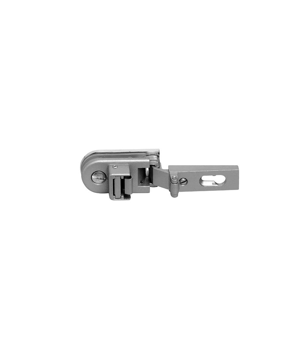 Charnière pour verre Confaloneri CF01028 finition nickel satiné haut de gamme