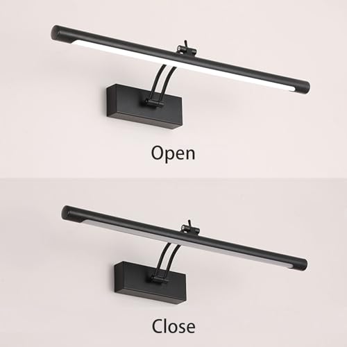 LED aplique de espejos giratorio regulable de 40cm impermeable IP44 5