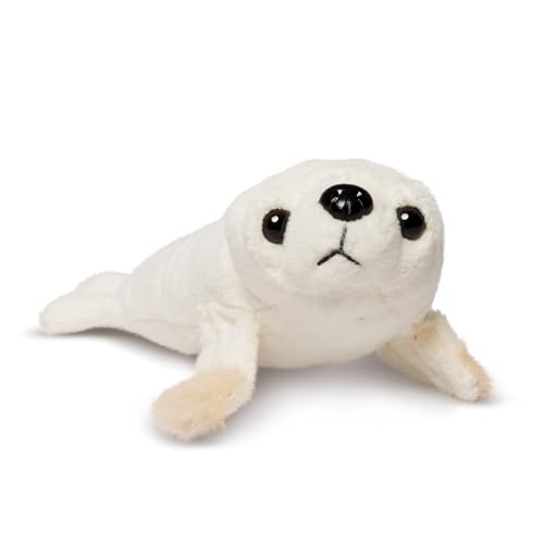 Living Nature Peluche Little Seal | Peluche regalo per bambini | Naturli ecologico peluche, bianco