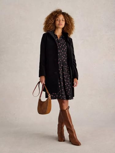 Image of Elendra jeans Women's Premium Velvet Long Coat | High Neck Buttoned Winter Jacket | Elegant Party & Casual Wear Overcoat