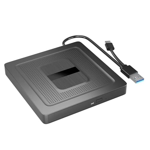 Blmirror Unidad Externa BLU-Ray 2 en 1 USB3.0 Tipo C, Grabadora de CD, DVD, BD, Lector, Reproductor, Unidad Óptica Portátil para PC y Portátil