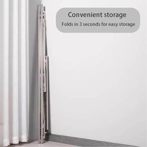 Étendoir à linge en acier inoxydable haut de gamme support extensible grand format