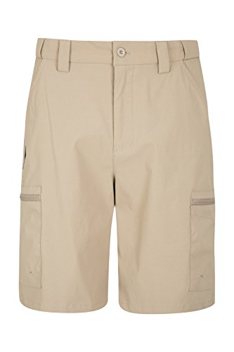 Mountain Warehouse Trek Stretch Mens Shorts - Cargo Shorts Dark Beige 36W