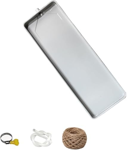 Universal Air Conditioner Drip Pan, Galvanized Sheet Tray with Drain Hole, Water Collector for Window & Split AC Units, Heat Pump Accessories, Durable & Efficient