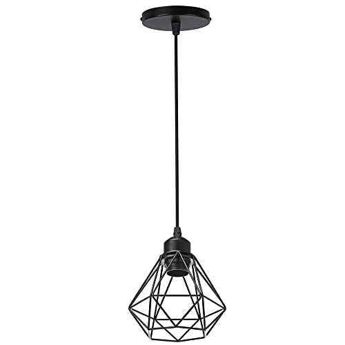 Lustre cage en fer or rose pour illuminer et sublimer votre chambre à coucher