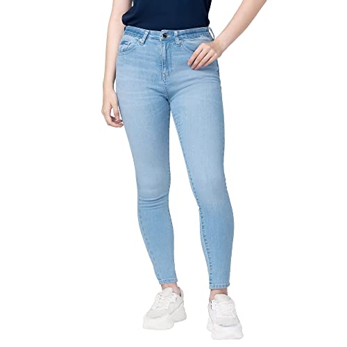 Image of Spykar Women's High Rise Cotton Super Skinny Ankle Length Jeans (Alexa)