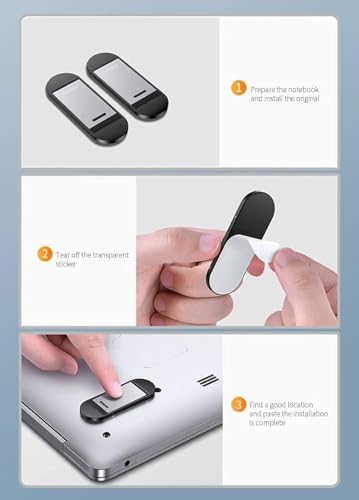 Image of SOOPII Mini Premium Metal Folding Portable, Lightweight Laptop Stand Non-Slip Base Tabletop Risers for 10-17 Inch Laptop & Keyboard Cooling Padstand Pack of 2pcs (JDL-30)