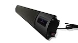 UKEW 1800W Infrared Bar Heater Wall Mounted | Black Electric Heater with Remote & Digital Display | IP44 Rated Outdoor & Indoor Infrared Panel Heating – Energy Efficient IR Comfort Heat Technology