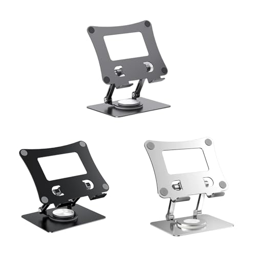 Base portátil plegable para laptop 360° rotatoria aluminio miniatura 5