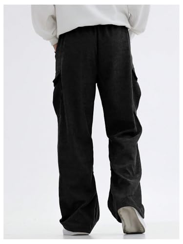 Verdusa Boy's Casual Baggy Cargo Pants Elastic Waist Workout Sweatpants Joggers 6