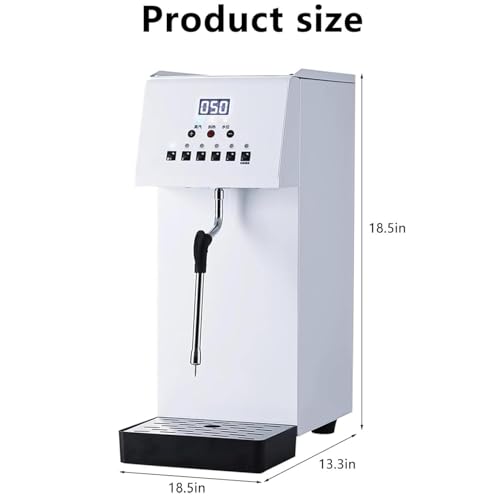 Kommerzieller Mehrzweck-Milchaufschäumer, vollautomatische Dampfkochwasser-Aufschäummaschine mit LCD-Display für die Zubereitung von Espresso und Milchschaum