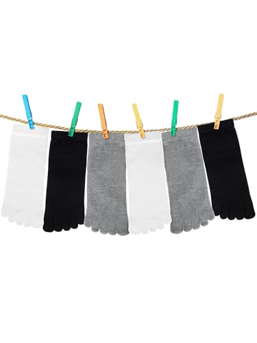 15 Pairs Women Toe Socks Cotton Five Toe Socks Breathable Crew Socks with toes separated for Women Men Athletic2
