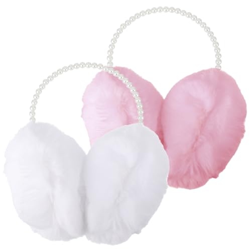 Orejeras de felpa para niñas GALPADA 2 piezas protectores de oídos infantiles coloridos para invierno