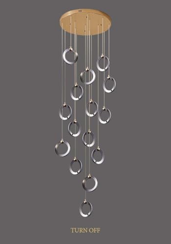 �V�����f���A �Ɩ����, ���_���ȃ����O�A���~LED�V�����f���A�K�i�p�����N���X�^�����E���h�݂艺�������v�~�j�}���Y�������������Ɩ����(Cool Light,15 lights)