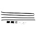 HOLDWELL Window Sweeps Felts Weatherstrip Kit Set of 4 KG2018A Compatible with 1970-1981 Chevrolet Camaro Pontiac Firebird Trans Am
