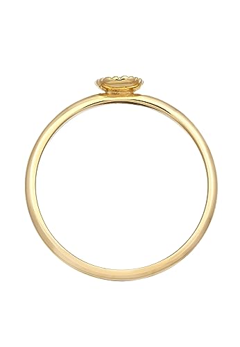 Bague argent 925 doré fleur Elli le raffinement bohème - 3