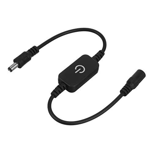 Tofficu 1 Pieza Atenuador De Tira De Luz Ligero Atenuador Útil Atenuador Táctil De Tira De Led Regulador De Intensidad Controlador De Atenuación De Tira Led Condujo Black El Plastico