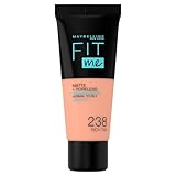 maybelline augen make up entferner rossmann target_gender; female Maybelline New York Fit me! MATTE&PORELESS Make-up Nr. 238 Rich Tan, flüssiges Make-up, passt sich dem Hautton an, feuchtigkeitsspendend, mattierend, leichte bis mittlere Deckkraft, 30 ml