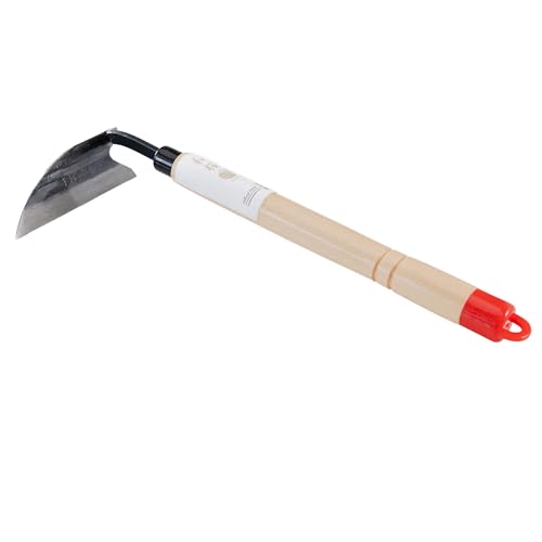Wazakura Outil de désherbage manuel en acier japonais, Désherbeur, couteau à désherber, arrache mauvaises herbes et pissenlits, grattoir jardinage