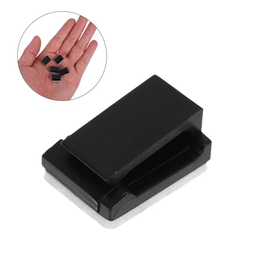 60 piezas Clips Adhesivos Negros para Fijación Compacta de Cables para Organización Ordenada de Cables para Oficina y Auto miniatura 7