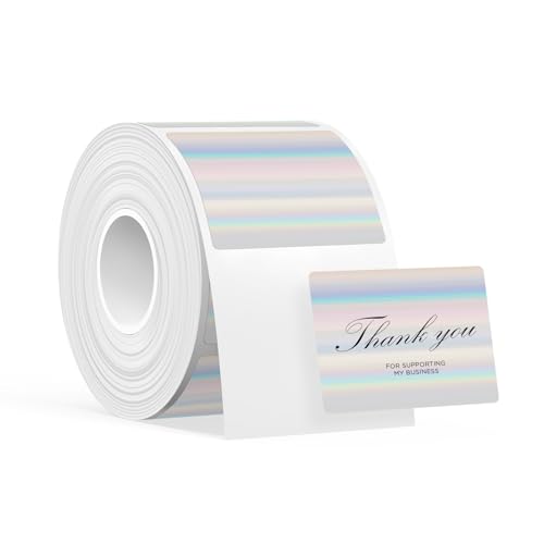 Étiquettes laminées SUPVAN T50M noir sur argent laser 40x30mm pour étiquetage durable