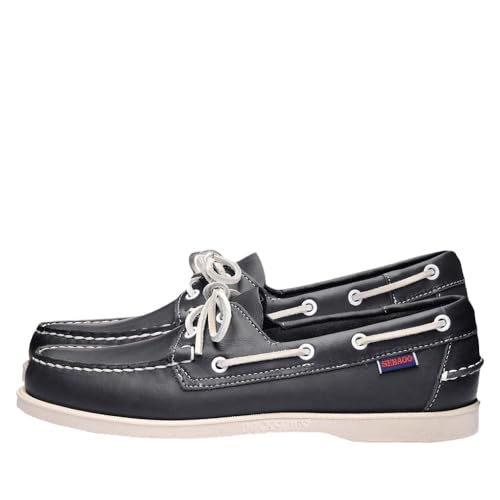 Image of Sebago Portland Boat Shoes - Full-Grain Leather Moccasins, Handsewn with Leather Sock Lining and Non-Marking, Slip-Resistant Sipped Rubber Outsoles