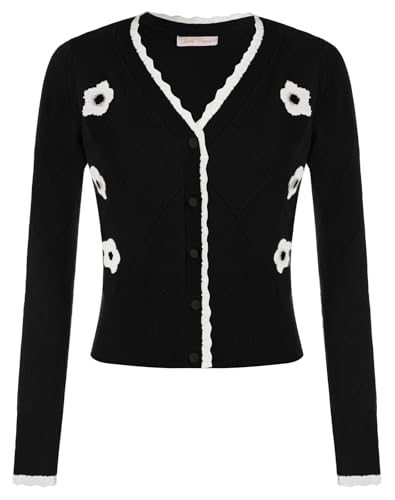 Belle Poque Long Sleeve Cardigan Sweater for Women Cropped Cardigan Shrugs
