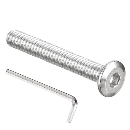 Tornillo de cabeza plana hexagonal de 3/16-24 x 1-1/2" en acero inoxidable 304 plateado