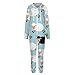 TVUGHGI Cheerful Flock Sheep Onesie Pajama for Unisex Adult Long Sleeve Fashion One-Piece Costume Hooded Zip Up Homewears 3XL