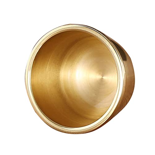 Alipis Coppa Buddista Per L’acqua Santa in Rame Spesso, Tazza D’acqua Sacra Liscia Angoli Arrotondati, Adatta Per Uso Domestico, Templi e Sale Da Tè Zen