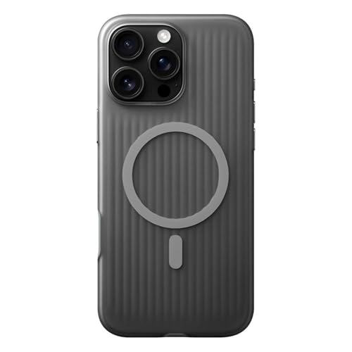 Coque sans fil iPhone 16 Plus magnétique antichoc grise