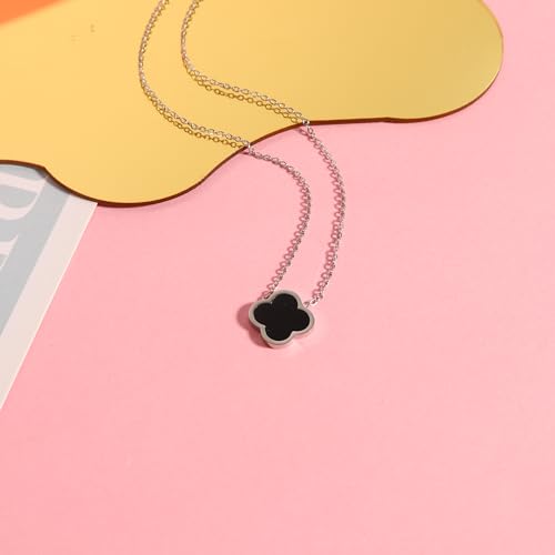 WSupikio Delicacy Clover Bracelets Necklace Set:Clover Necklaces Clover Bracelet Women Link Bracelets Cute Gold Jewelry for Girls