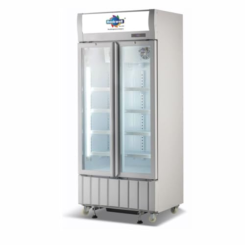 Image of ROCKWELL RVC600A Visi Cooler with Adjustable Shelves, Energy-Efficient, Ideal for Commercial Use, White, 4 Year Warranty