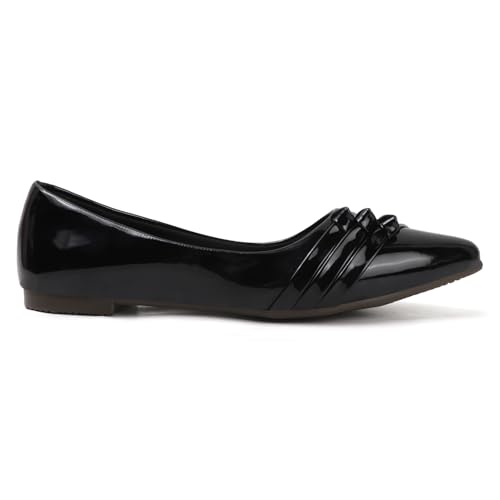 Image of Sukun Womens Sukun Fbl 3l Women's Bellies Flats Lightweight, Comfortable Slip-on Pointed Toe Shoes Ballet Flat