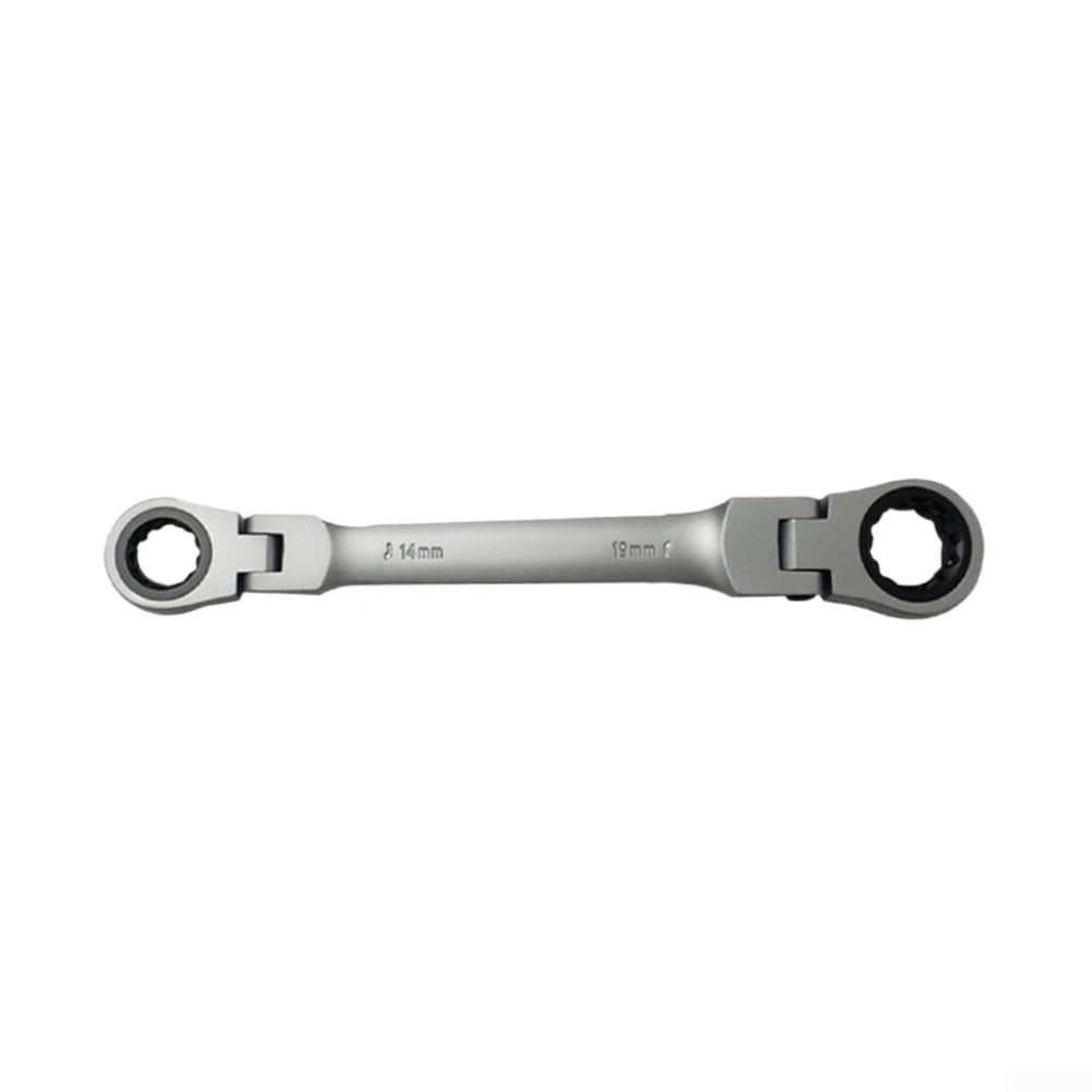 Clé à cliquet à profil bas 14 mm et 19 mm pour espaces confinés