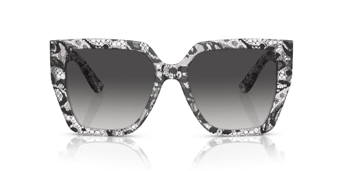 Dolce & Gabbana Sunglasses DG 4438 32878G Black Lace Grey Gradient
