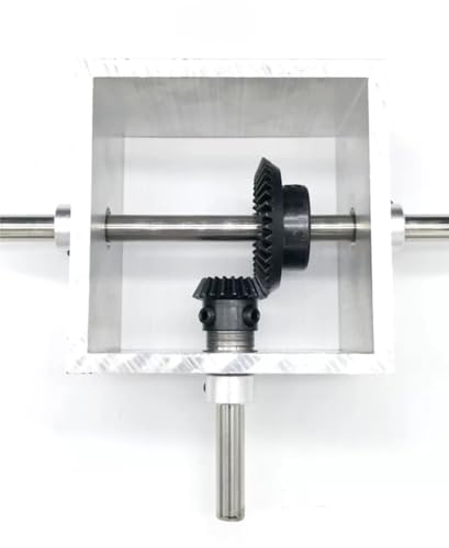 Mechanical Steering 90 Degree Steering Gearbox Commutator 8mm Shaft 1:2 Transmission Reversing Gearbox 1 to 2 Hand Cranked Mechanical Reducer Direction Transmission