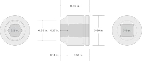 Image of TEKTON 3 /8 Inch Drive x 3 /8 Inch 6-Point Socket | SHD11010