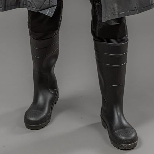 Högert Technik - RITTER Schutzstiefel Gummistiefl | Wasserdichter Sicherheitsstiefel und Arbeitsstiefel | Sicherheitsgummistiefel | EN ISO 20345 | S5 SRA schwarz 46