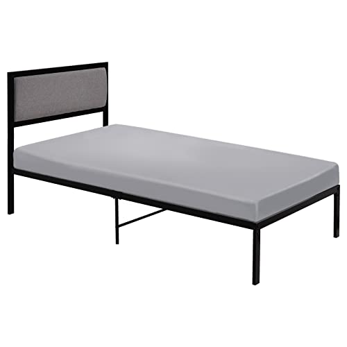 Cot Sheets 30" x 80" Fitted with Narrow Twin/Spilt Queen Bed, Gray by Coldwind - Used condition - Image 6