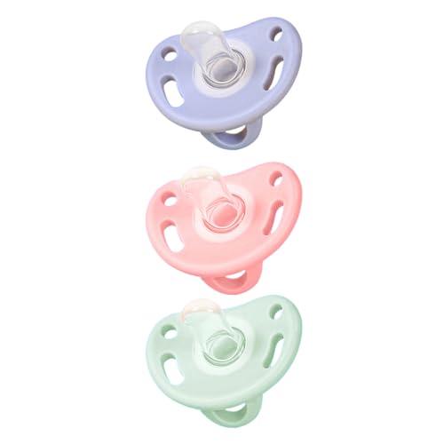 SUPVOX 1 Juego Chupete Para Bebé Chupete Para Recién Nacidos Accesorios De Gel De Sílice 3 piezas