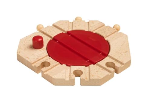 BRIO World - Rotonda Girevole Meccanica, BRIO Binari e Strade, Età Raccomandata 3+